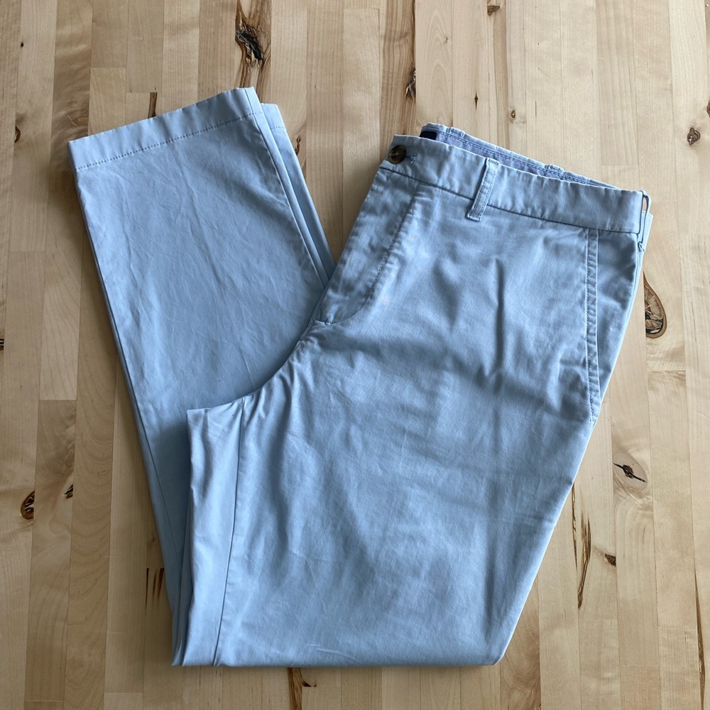 Tommy Hilfiger Men’s Baby Blue Chino Dress Pants Casual Size 38 X 30 Slim Fit
